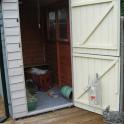 Shed #1 has stable doors and a run attached at the back