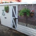 Nice big home for bunnies, with nice big bolts on the doors